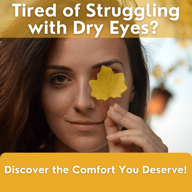 girl with a leaf over her eye