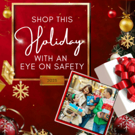 Blog title and holiday image with gifts, snowflakes, and ornaments.